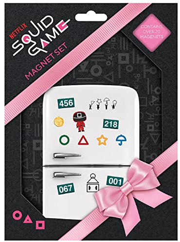 Squid Game Kühlschrankmagnete, Set mit 20 Magneten (Game Round-Design) - Offizielles Lizenzprodukt