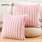 Madizz 2 Pezzi Federe in Lana Corta Velluto Copricuscini Morbido Decorativo Fodere per Cuscino Lusso Stile per Divano Camera da Letto Rosa 65 x 65 cm