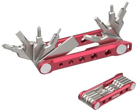 ULANZI 9 in 1 Faltbarer Werkzeugsatz mit Schraubendreher und Schraubenschlüssel, Kamera Tool Set für Fotografen und Videofilmer, Universal Screwdriver Tool Set, Edelstahl + Aluminiumlegierung