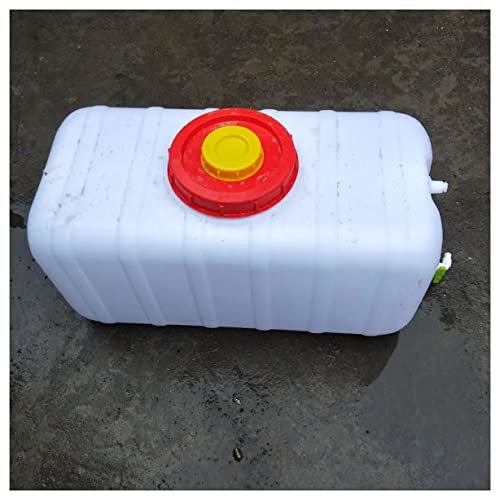 Réservoir d'eau 80L avec Robinet, Bidon d'eau avec Robinet Jerricane D’Eau pour Camping Car, Urgence, Sac à Dos, Barbecue(Size:80L,Color:Blanc)