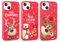 Yoedge 3 Stück Weihnachten Handyhülle für Apple iPhone 14 / iPhone 13 Hülle 6,1, Weihnachts Schutzhülle mit Elch Muster Aesthetic, Silikon Stoßfeste Merry Christmas Case Cover für iPhone 14/13, Fox