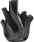 Kare Design Vase Flame, Schwarz, Schmale Blumenvase für Pampasgras, Flammen-Vase, Deko für Wohnzimmer, Esstisch, Regal, Flur, Aluminium, 25cm (H)