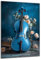 DARO Design - Wand-Bild auf 6mm HDF 70x50 cm Musik blaue Geige - Wand-Deko Bilder Geschenk