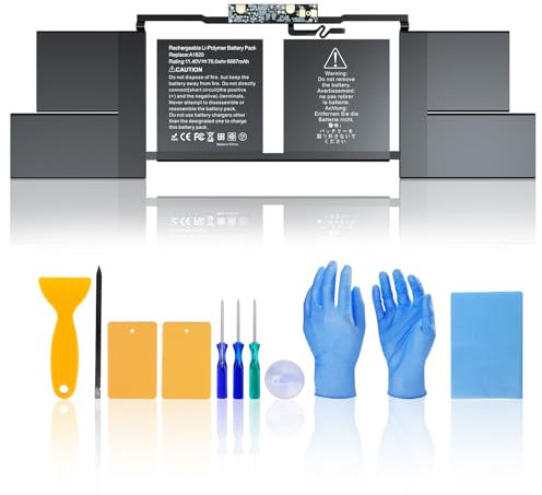 A1707 MacBook Pro Batería A1820 Reemplazo para MacBook Pro 15 Pulgadas A1707 (Finales de 2016, Mediados de 2017) EMC 3072 3162 Batería para computadora portátil A1820