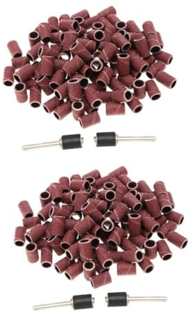 SOLUSTRE 204 Pcs Emery Cloth Circle Burnishing Tool Grinding Head Polisher Sand Ring Gashapon Miniature Sandpaper Burnish Tool Polishing Tool