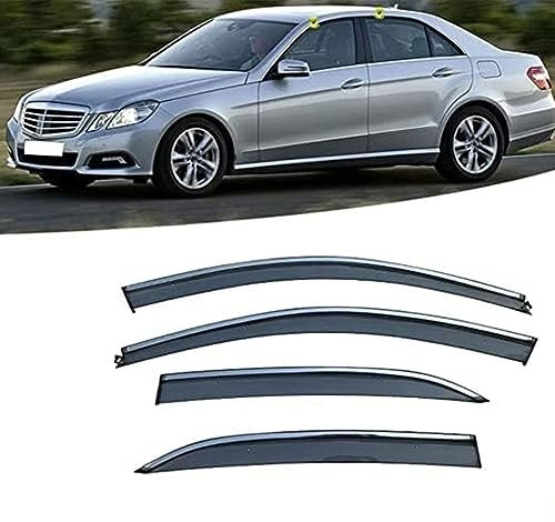 XFANGNB Deflecteur Vitre Voiture pour Benz E Class W212 2010-2016, Déflecteurs d'air Fenêtre Latérale Avant ArrièRe Pare-Pluie Coupe-Vent Accessoires