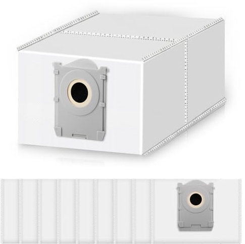 10 Stück Aktivkohle Staubbeutel für Ecovacs DEEBOT X8 PRO Omni / X8 OMNI / X9 PRO Omni / T50 PRO Omni / T50 MAX PRO Omni / T50 Omni / T80 OMNI / T30C Pro Omni Saugroboter, 4L Staubsaugerbeutel Zubehör