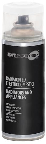 SIMPLETEK - Bote de spray de barniz para radiadores electrodomésticos, lavadoras, neveras, color blanco, V400PAST.2, 400 ml (1 unidad)
