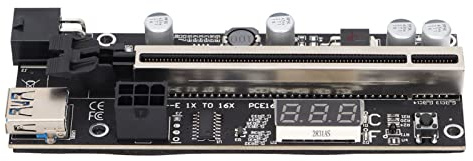 UPALDHOU PCIE Mining Graphics Card Efficient Lifting Adapter Card with AIT Mining Screen