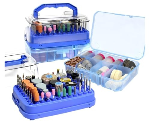 Kit d'accessoires for outils rotatifs 310 pièces avec tige de 3,2 mm, compatible avec les mini-perceuses Dremel, meulage, découpe, ponçage, gravure, perçage