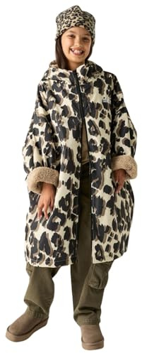 Regatta Kids Spirit Of Adventure Changing Robe - True Leopard Print - 9-13 Yrs