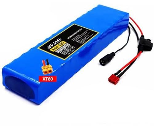 48V 50Ah 13S2P Akku Für E-Bike-E-Scooter Batterien und Elektrisches Dreirad Elektrorollstuhl Mit BMS A 54.6V 2A Ladegerät