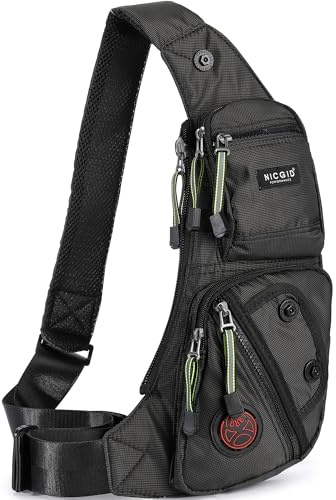 NICGID Sling Bag Chest Shoulder Backpack Crossbody Bags Casual Daypack for Men Women