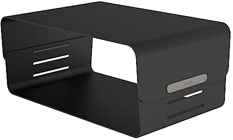 Dataflex Bento® Monitorständer - Verstellbar 123 Schwarz - 3-fach höhenverstellbarer Monitorständer, ergonomisch, bis zu 20 kg, stabil und kratzfrei, perfekt mit Bento® Ergonomic Toolbox