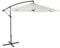Charles Bentley Outdoor, Garden, Patio 3m Hanging Banana Cantilever Garden Umbrella, 12kg, Water Resistant, Sunshade, Free Standing, Crank Winding System, Powder Coated Steel, Light Grey (340x320cm)