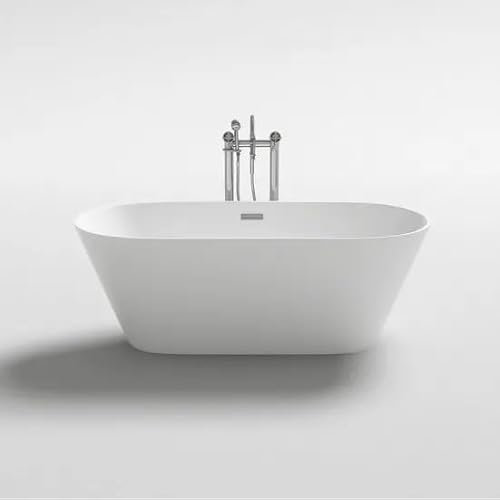 Bagno Italia vasca da bagno 170x80x58h, 160x80x58h, 150x75x58h cm freestanding bianca design moderno centro stanza I