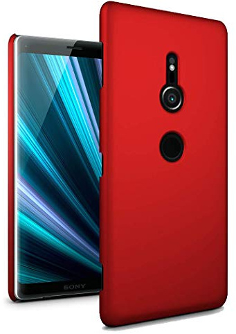 Schutzhülle für Sony Xperia XZ3 15,2 cm (6 Zoll), ultradünn, matt, gummiert, Rot