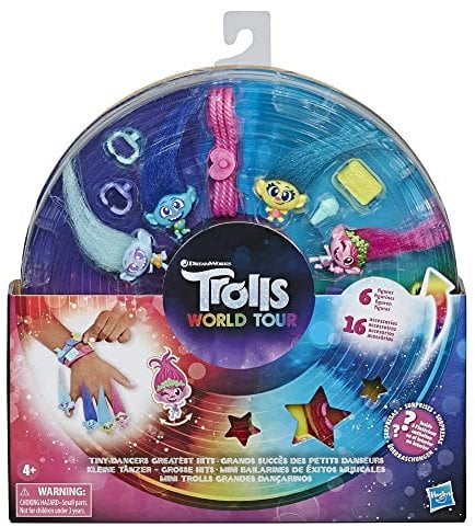 DREAMWORKS TROLLS Tiny Dancers Greatest Hits, 6 Sammelfiguren, Halskette, 2 Armbänder und mehr