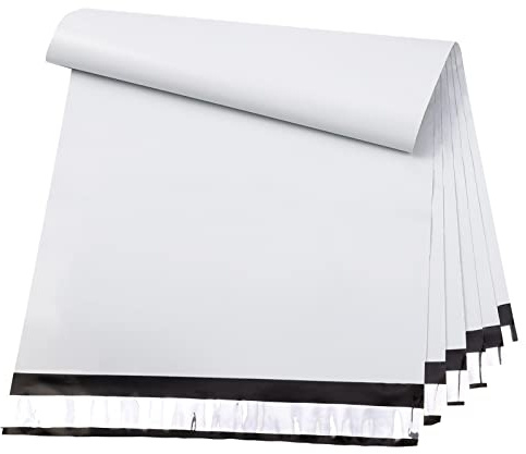 Metronic Large Poly Mailers 19x24 100 Pack, White Self Seal Shipping Bags