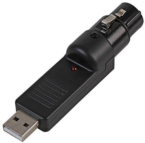 Pulse PLS000510 3-Pin XLR Female to USB 2.0 Male Adaptor, Analogue to Digital Audio