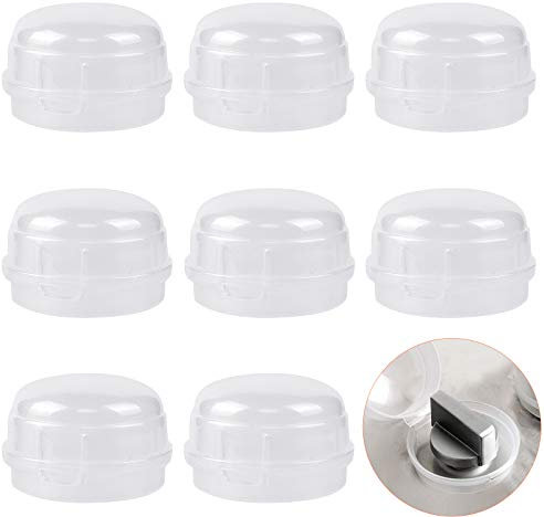 Dadabig 8 PCS Stove Knob Covers, Oven Knob Lock Security Knob Cover Guards Cooker Switch Protective Cover for Baby Toddler Child Kitchen Safety
