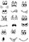 Clear Stamps Gesichter, 19-teilig