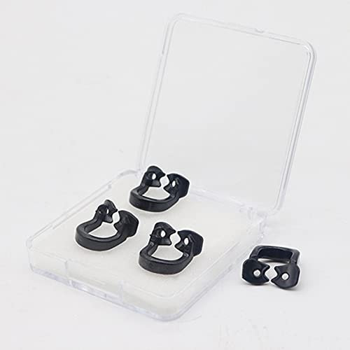 WZCXYX 4 Teile / 1 Set Zahnmedizinische Gummi Stammklammern Gummi Barriere Clip Harz Material Für Zahnärztliche Laborinstrument Zahnmedizin(Size:klein,Color:schwarz)