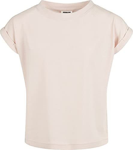 Urban Classics Mädchen T-Shirt Girls Organic Extended Shoulder Tee pink 122/128