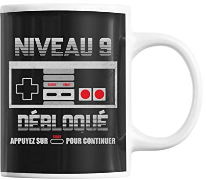 Mug Anniversaire 9 ans Gamer