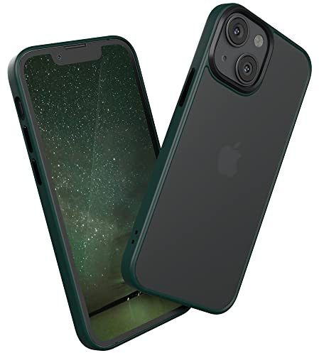 EAZY CASE Ultra Schutz Outdoor Hülle kompatibel mit iPhone 13 Mini, hochwertige Schutzhülle mit Ultra Aufprallschutz, Stoßfest und Kratzfest, dünne Handyhülle mit Kameraschutz, Nacht Grün