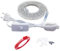 Q.Laomi Striscia LED con Interruttore, Striscia LED 220v senza Trasformatore, Impermeabile IP65 LED Striscia Adesiva Strip LED, 1M, Bianco
