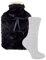 Sock Snob - Plush Cuddly Hot Water Bottle & Fluffy Socks Gift Set for Women (, Black)