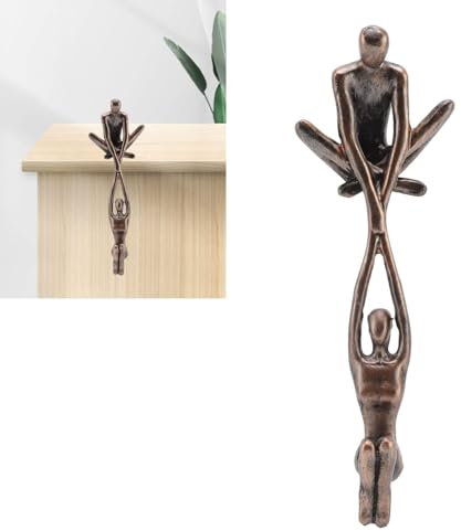 Zeitgenössische Paar Statue Figuren, Hebende Frau Kunstharz Abstrakte Süße Figuren Kleine Ungewöhnliche Skulpture Dekofiguren Vintage Statue Romantische Skulpturen Orament Für Desktop-Schlafzimmer