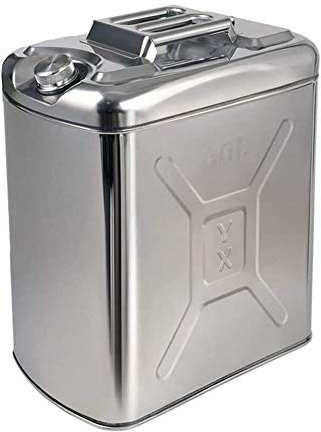 Bidon Essence des Jerrycans 50L / 60L 304 Réservoir De Carburant en Acier Inoxydable, Boîte D'essence Épaissie, Boîte À Essence De Secours d'urgence - avec Tuyau - for Motos Et Automobiles (Size : 60
