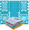 ZSMJAER Plieuse Linge, Planche à Plier Le Linge Pliage Vetement Chemise Pulls Tee-Shirt pour Adultes et Enfants, Planche a Plier Le Linge 58 x 68CM Bleu