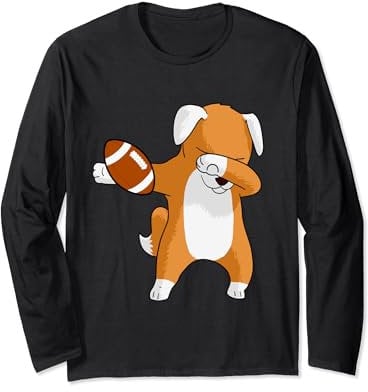 American Football Sports Jersey Dog Children Men Women Long Sleeve T-Shirt