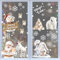 156 Stück Fensterbilder Weihnachten, Schneeflocken Fensterdeko Weihnachtsmann Selbstklebend Fensterbilder für Weihnachts, Fensterfolie Winter pvc aufkleber Fenster Weihnachts deko (Weihnachten C)