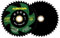 KURSTOL Disco Diamantato Circolari HSS - 2 piz 85MM Dischi Diamantati per Tagliare Legno 44T anbor 10mm per Rame Alluminio Lamiere di Metallo Plastica Legno
