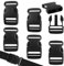 6 Stück Schnallenverschluss Kunststoff Ersatzschnalle 38mm Steckschnalle Reparatur Rucksack Schnallen Fahrradhelm Gurtel Verschlüsse Ersatz Schnalle für Rucksack, Gepäckgurt, Haustierhalsbänder,Gürtel