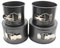LIFTATAPA 4Pcs Springform Pan (4inch, 5inch, 6inch, 7inch), Non-stick Cake Tin for Baking, Detachable Bottom Carbon Steel Cheesecake Mold Deep Dish Pans Round Cake Molds(Black)