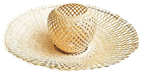 MagiDeal Lampenschirm aus Bambus, Rattan, Handgewebt, Rustikal, Gewebt, Lampenschirm für Pendelleuchte, Korbgeflecht, für Flur, Café, Esszimmer