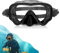 Maschera Subacquea Adulti, Maschera Sub Unisex Adulti Occhialini Nuoto Uomo Donna Maschera Snorkeling Grandangolare a 180° in Vetro Temperato a Prova di Perdite per Immersioni Nuoto, Nero