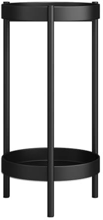 Pflanzenständer für den Innen- und Außenbereich für runde Blumentöpfe, Blumentopfhalter aus rostfreiem Eisen, Regal für Terrasse, Balkon, Garten, Wohnzimmer