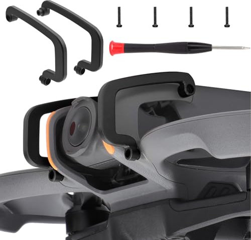 Gimbal Bumper Guard Kompatibel Für Dji Avata 2, Lens Safety Bumper PTZ Protect Bar, Aluminiumlegierung Anti-Collision Kamera Protector Für Avata 2 FPV Drohne Zubehör (Schwarz)