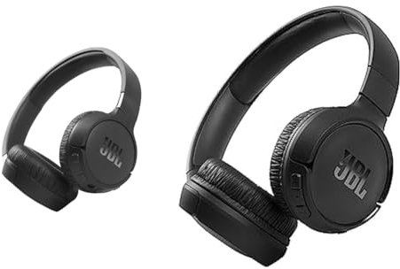 JBL Tune 660 BTNC On-Ear Active Noise Cancelling Kopfhörer & Tune 510BT – Bluetooth On-Ear Kopfhörer in Schwarz – Faltbare Headphones