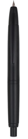 Jinhao 10 Press Fountain Pen with Box, Matte Black Retractable Extra Fine Nib with Ink Converter Set (Clip Version)