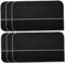 Sacs de rangement en argent Anti-Tarnish 12 emplacements d'argenterie, 6pcs Rangement de couverts pliables avec ruban blanc, sacs d'argenterie portables pour les couverts de cuisine ustensiles