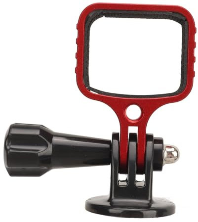 Dilwe Metal Expansion Adapter Mount, Ball Head Camera Fixed Frame Bracket, Suitable for Osmo Pocket 3 Action Camera Accessories (Red)