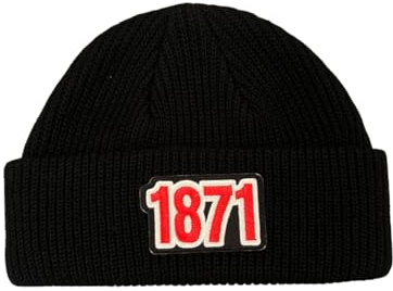 Wintermütze Deutschland mit Aufnäher 1871, Deutsches Kaiserreich, Deutsches Reich, Beanie