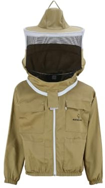 Imkerjacke Classic (braun) für Erwachsene Imker Imkerei Bienen in S M L XL XXL XXXL, M · braun